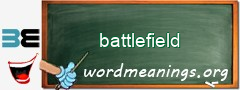 WordMeaning blackboard for battlefield